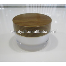 Double Wall Acrylic Wooden Jar 2ml 5ml 10ml 15ml 30ml 50ml 100ml